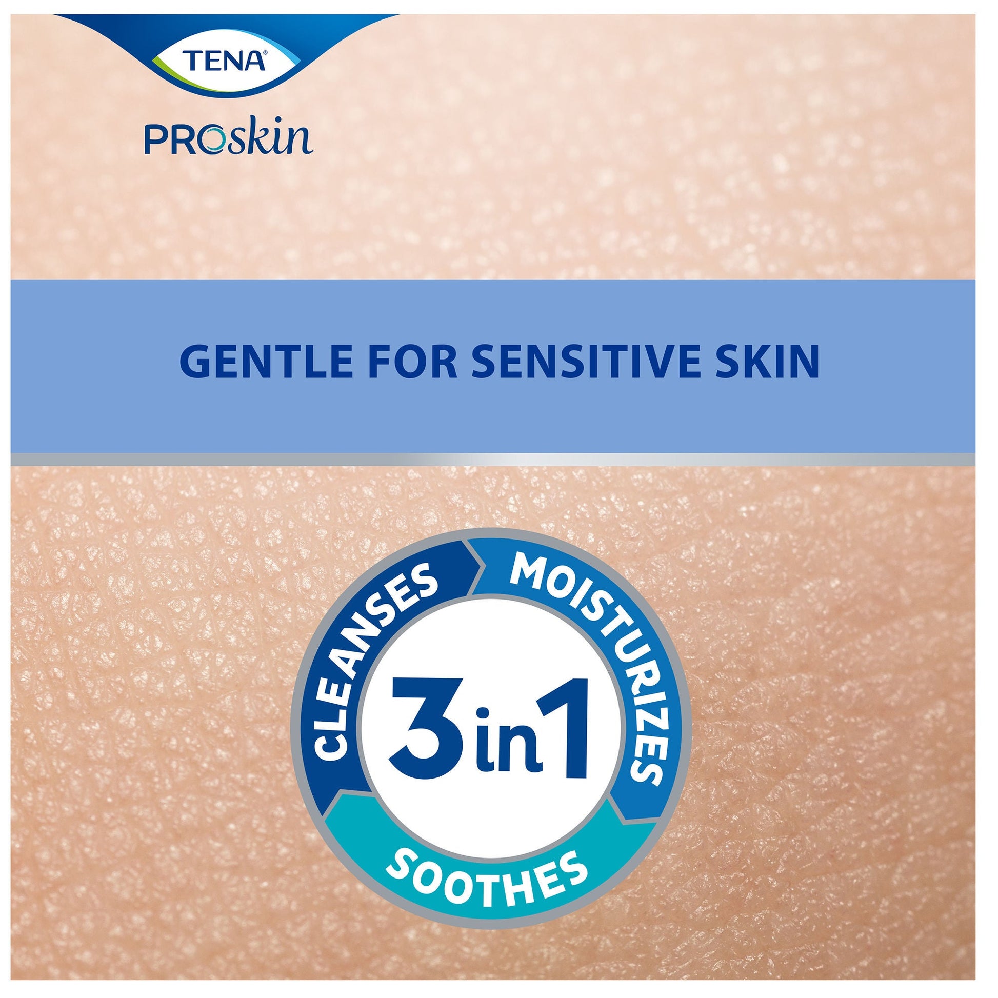Tena® Body Wash Cleansing Cream, Alcohol-Free 3-in-1 Formula, Unscented