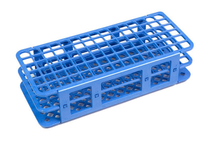 HS243073B - Heathrow Scientific Fold & Snap Test Tube Rack 13mm 90-Place, Blue