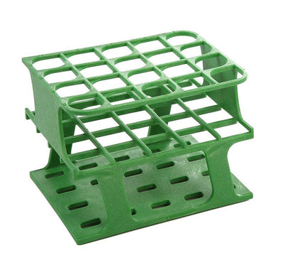 HS27503C - OneRack® Half-Size 20mm 20-Place Tube Rack, Green