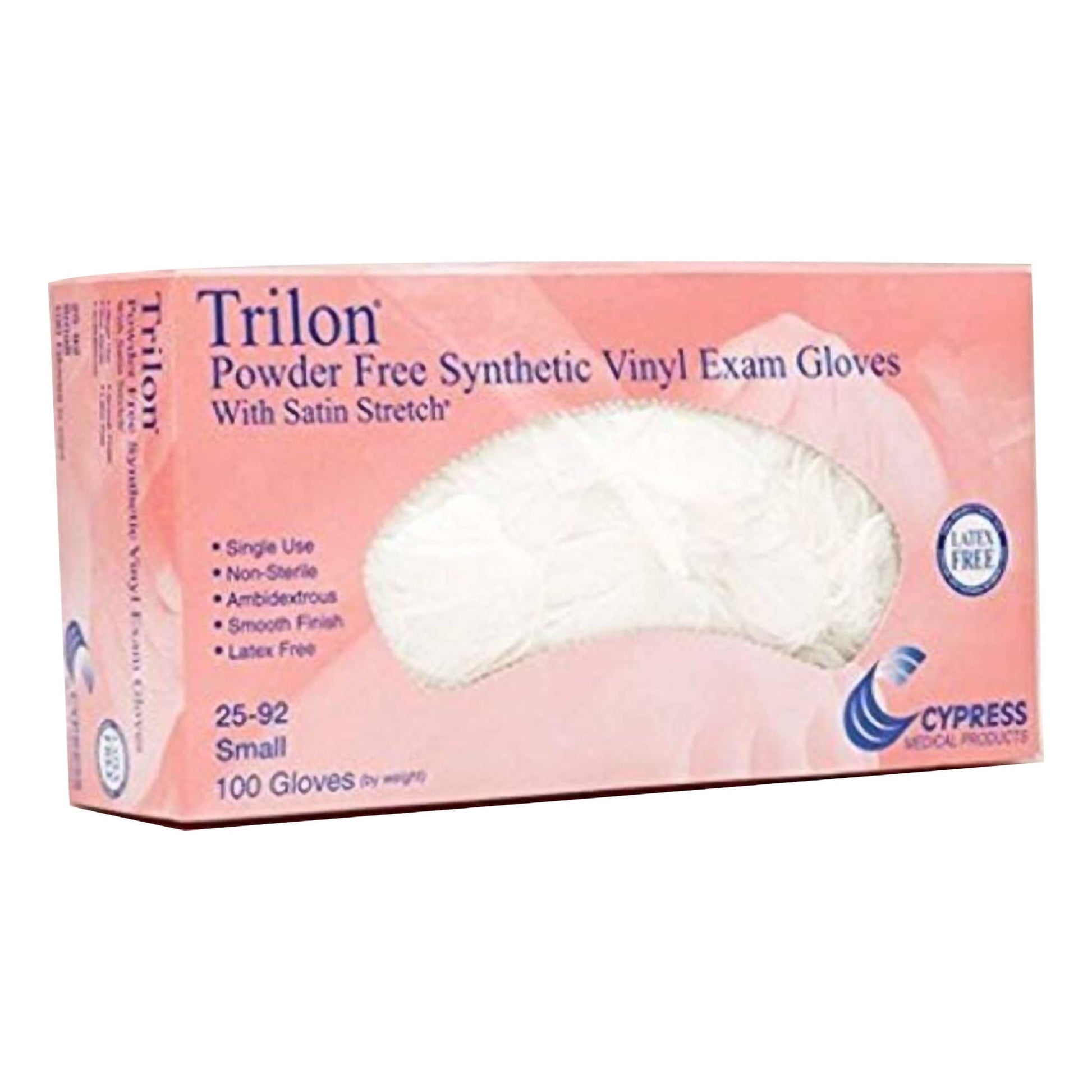 Trilon® Vinyl Exam Gloves, Clear - view 2