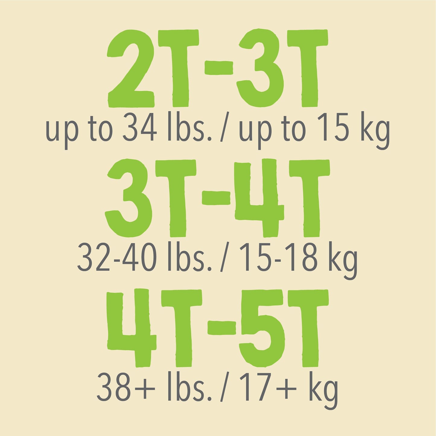 Cutie Pants® Toddler, Heavy Absorbency, Daytime/Overnight, 32 – 40 lbs, 3T to 4T