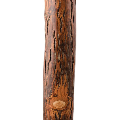 Brazos™ Exotic Leather Safari Hickory Rustic Walking Stick, 58-Inch