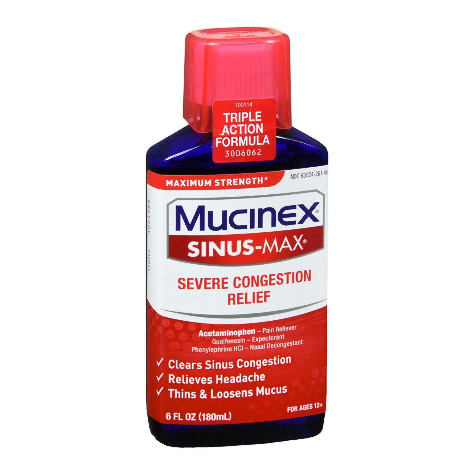 Mucinex® Sinus-Max Severe Congestion Relief Liquid Maximum Strength