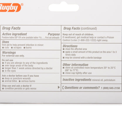 Rugby® Povidone-Iodine Antiseptic Ointment