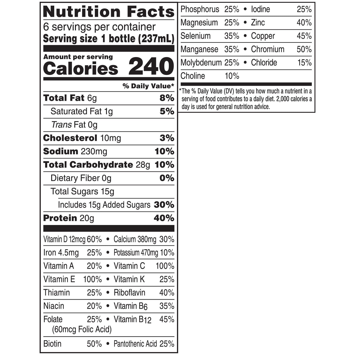 Boost® High Protein Chocolate Complete Nutritional Drink, bottle