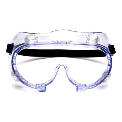 Pyramex Protective Goggles Fit Over Uncoated Clear Tint Polycarbonate Lens Clear Frame Elastic Strap One Size Fits Most