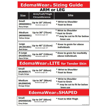 EdemaWear® Compression Stockinette, Extra Large, White