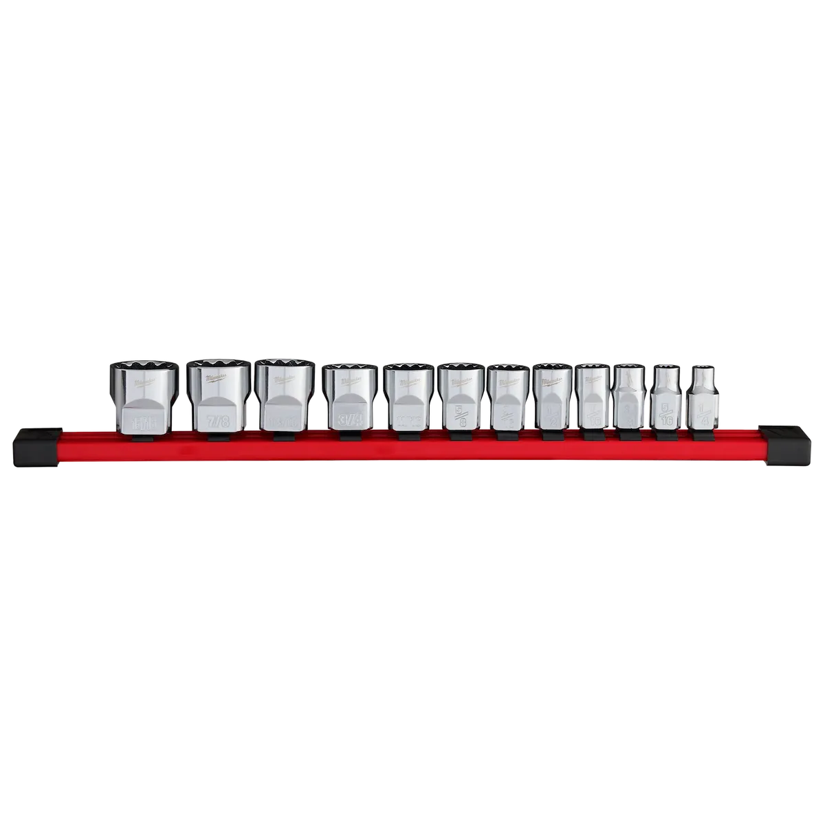 Milwaukee 12pc 3/8" Drive 12-Point SAE Socket Set 48-22-9420 | Chrome Vanadium Steel