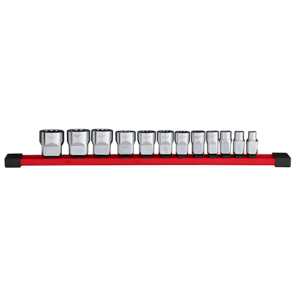 Milwaukee 12pc 3/8" Drive 12-Point SAE Socket Set 48-22-9420 | Chrome Vanadium Steel