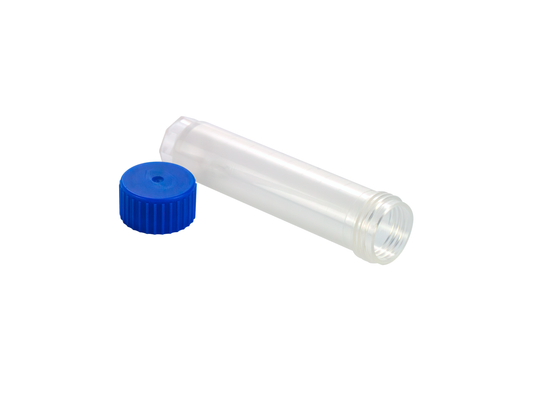 Caplugs® Evergreen 2403010B60E1 Transport Vials 10 mL Blue Caps PP Non-Sterile MADE IN USA