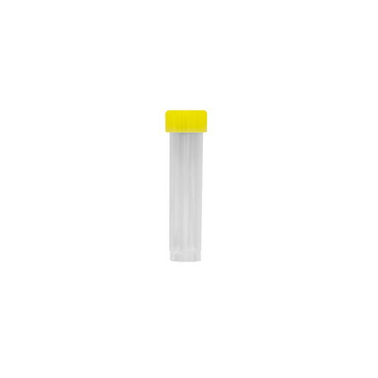 Caplugs® Evergreen 240-3010-Y60 — 10 mL Transport Vials with Yellow Caps, Non-Sterile, PP, Natural, 1000/Bag Unass