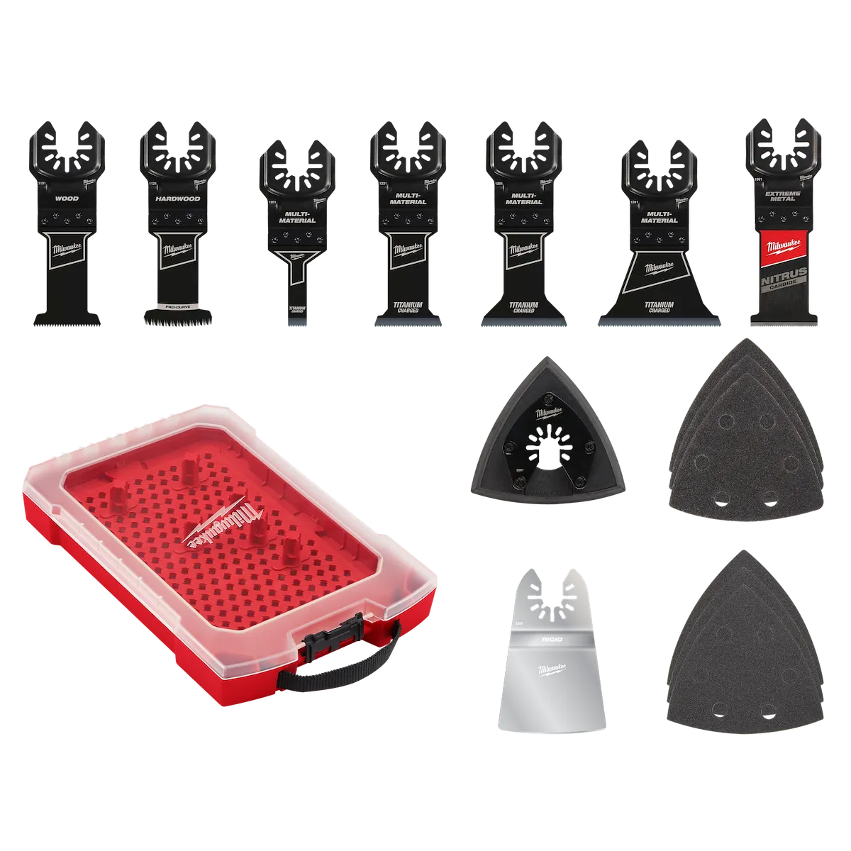 Milwaukee 15 PC Universal Fit Oscillating Multi-Tool Blade Set 49-25