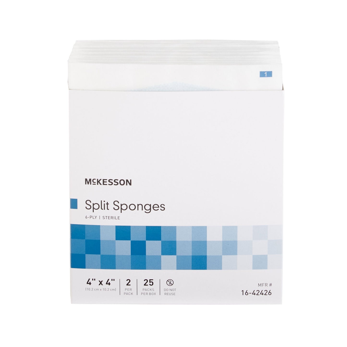 McKesson IV/Drain Split Dressing, 6-Ply