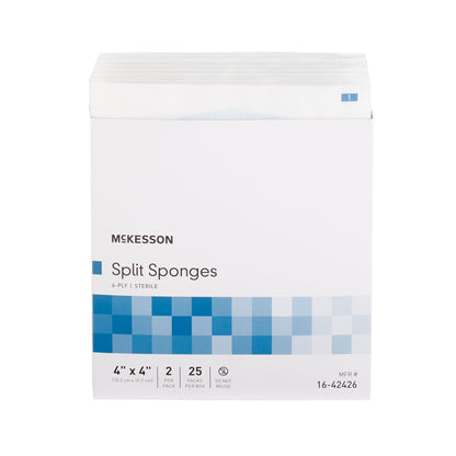 McKesson IV/Drain Split Dressing, 6-Ply