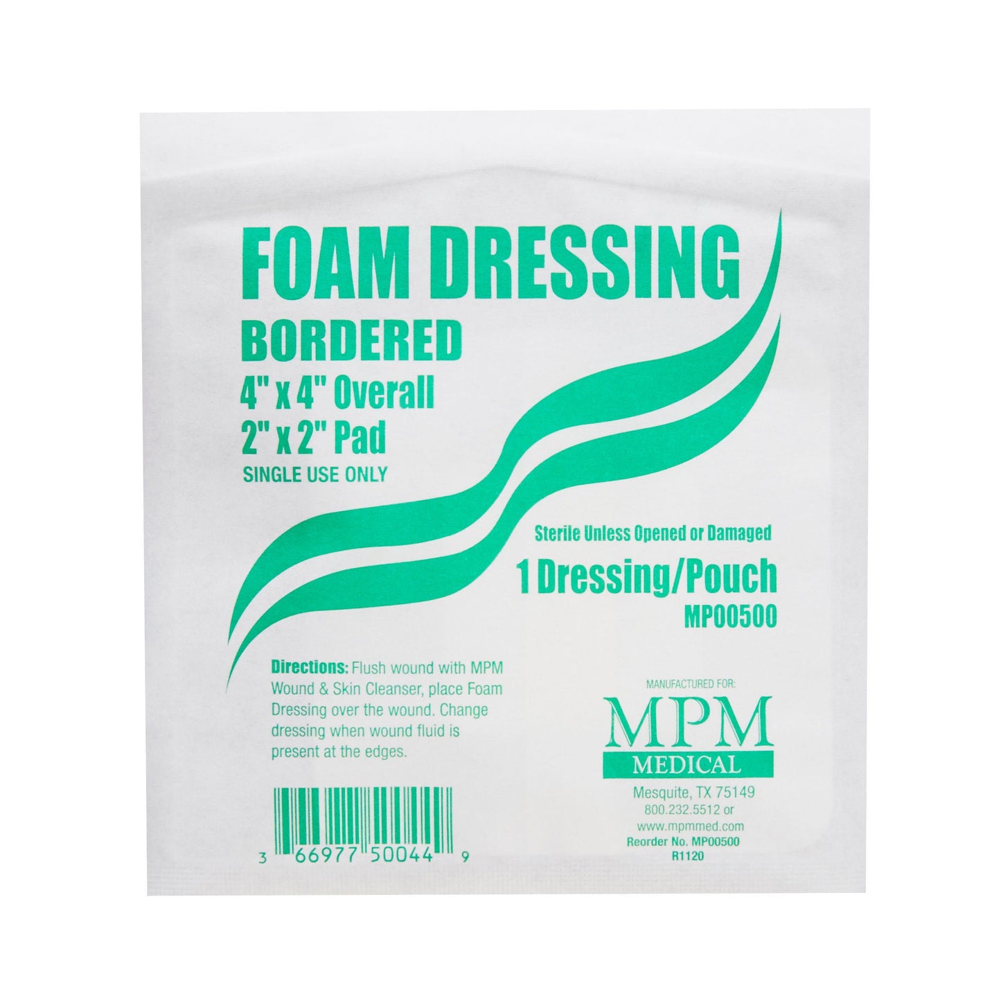 MPM Foam Dressing With Border Waterproof Backing Adhesive Square