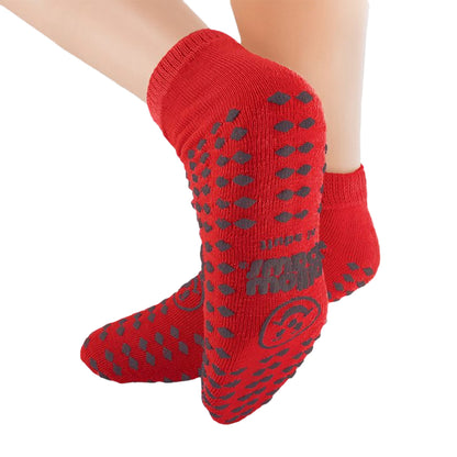 Pillow Paws Risk Alert® Terries Slipper Socks, 2X-Large, Red