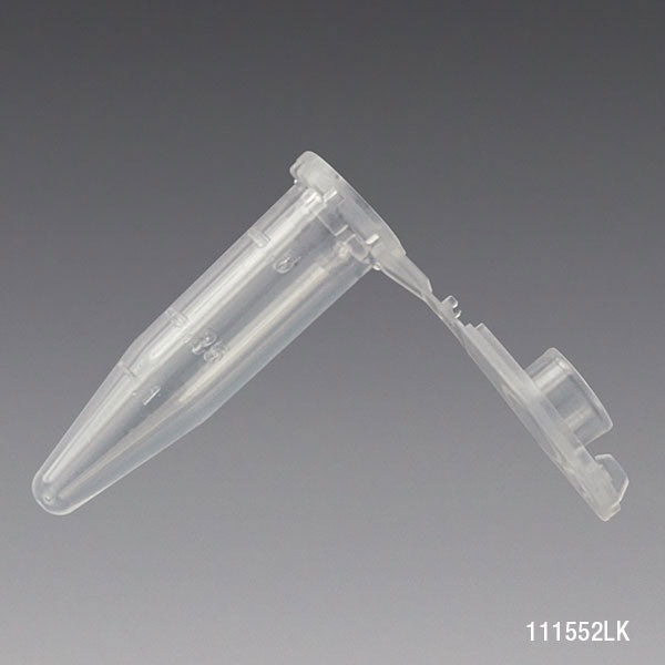 Microcentrifuge Tubes, PP, Attached Locking Snap Cap, Graduated — 0.5–2.0 mL, 500/Pack | Globe Scientific