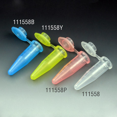 Microcentrifuge Tubes, PP Attached Snap Cap, Graduated, Natural — 1.5 & 2.0 mL, 500/Pack | Globe Scientific