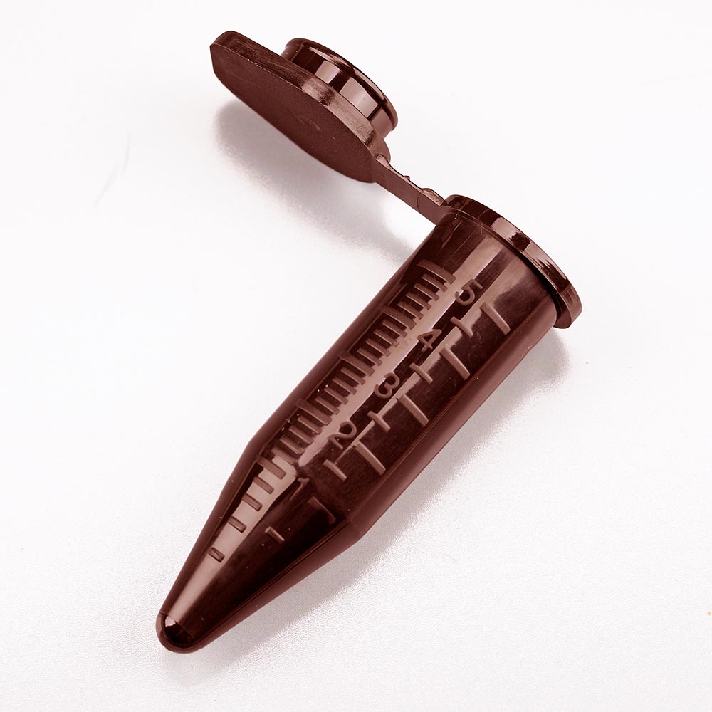 5.0 mL Centrifuge Tubes, Attached Snap Cap, PP — Amber, Graduated, 200/Case | Globe Scientific