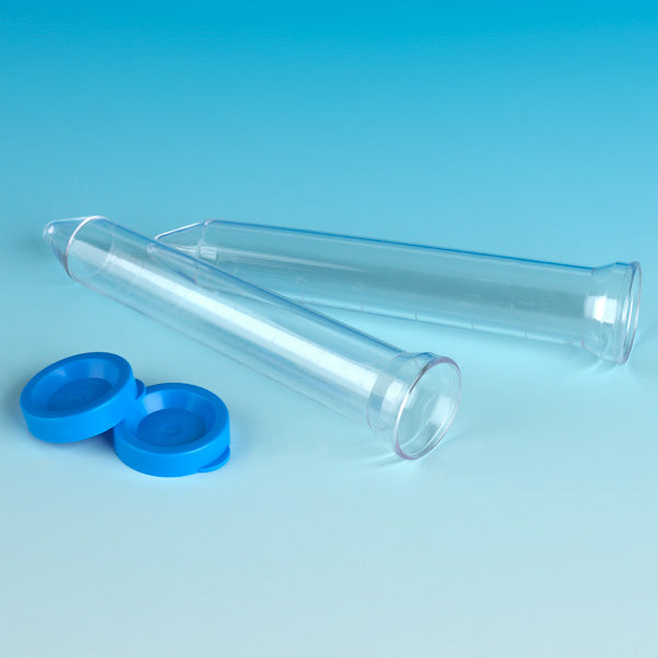 Urine Collection System, 12 mL Flared-Top Centrifuge Tube, Blue Snap Cap — 1000/Case | Globe Scientific