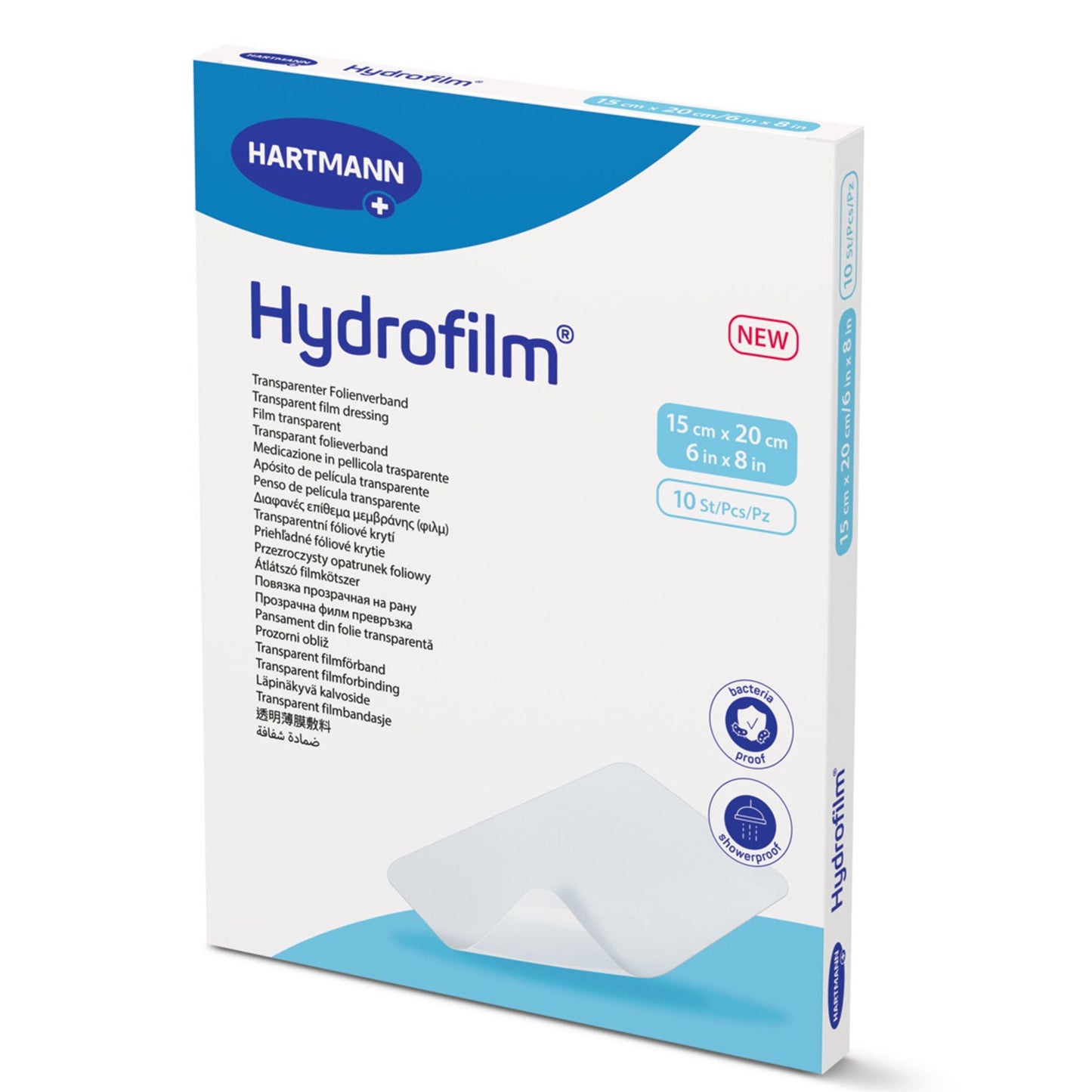 Hydrofilm Transparent Film Dressing 4 Tab Delivery Rectangle