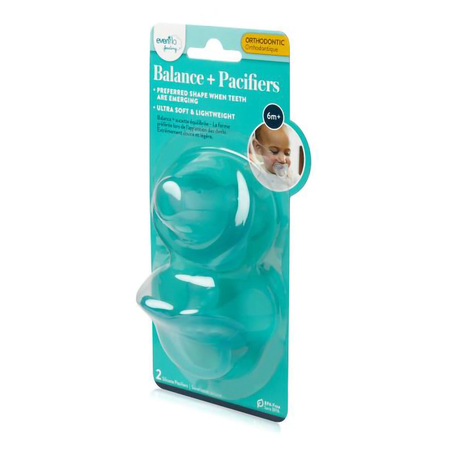 Evenflo Feeding Balance + Pacifier, Assorted Colors