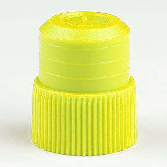 Test Tube Plug Caps, Yellow Polyethylene — 12 mm & 16 mm, 1000/Bag | Globe Scientific