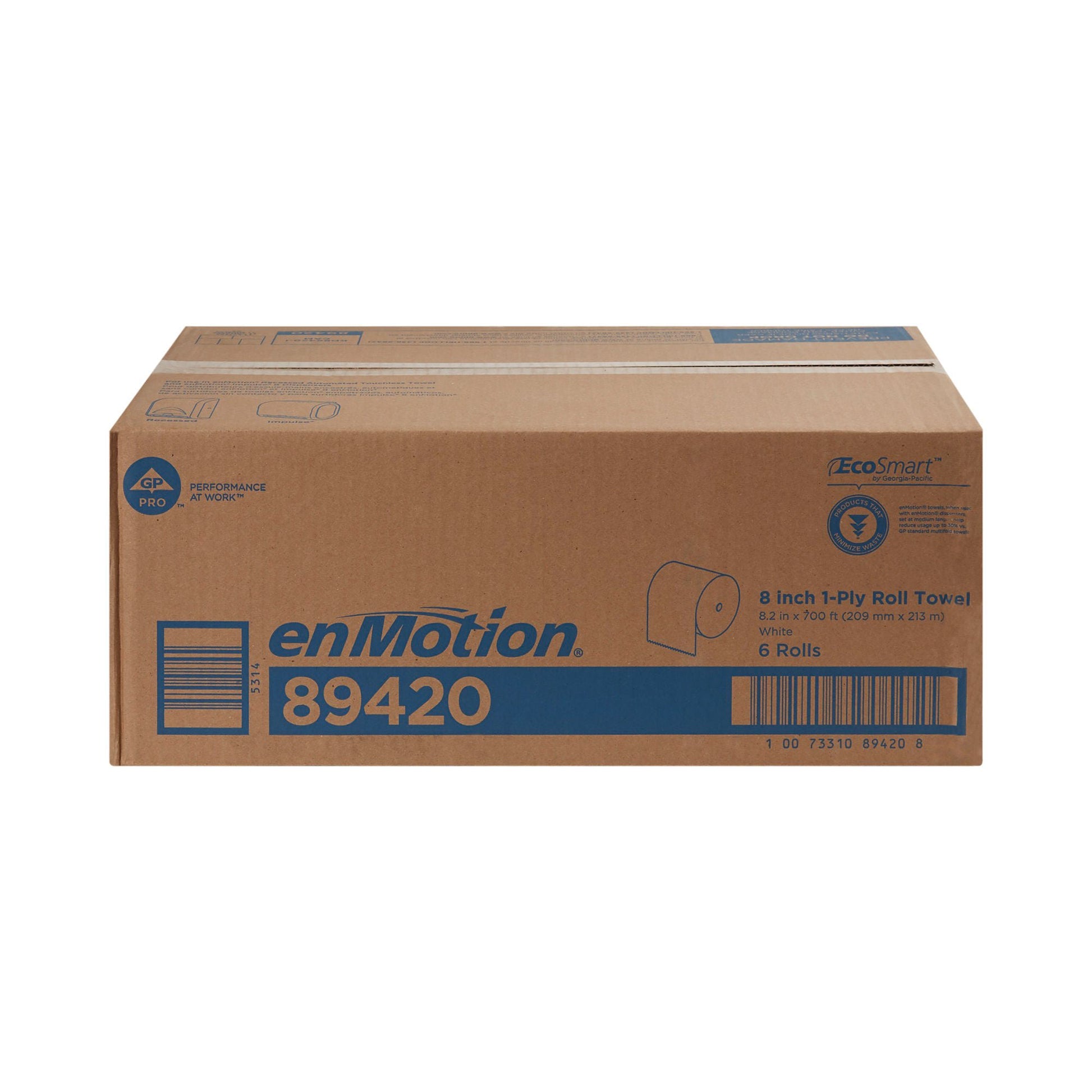 enMotion® Touchless White Paper Towel, 8-1/