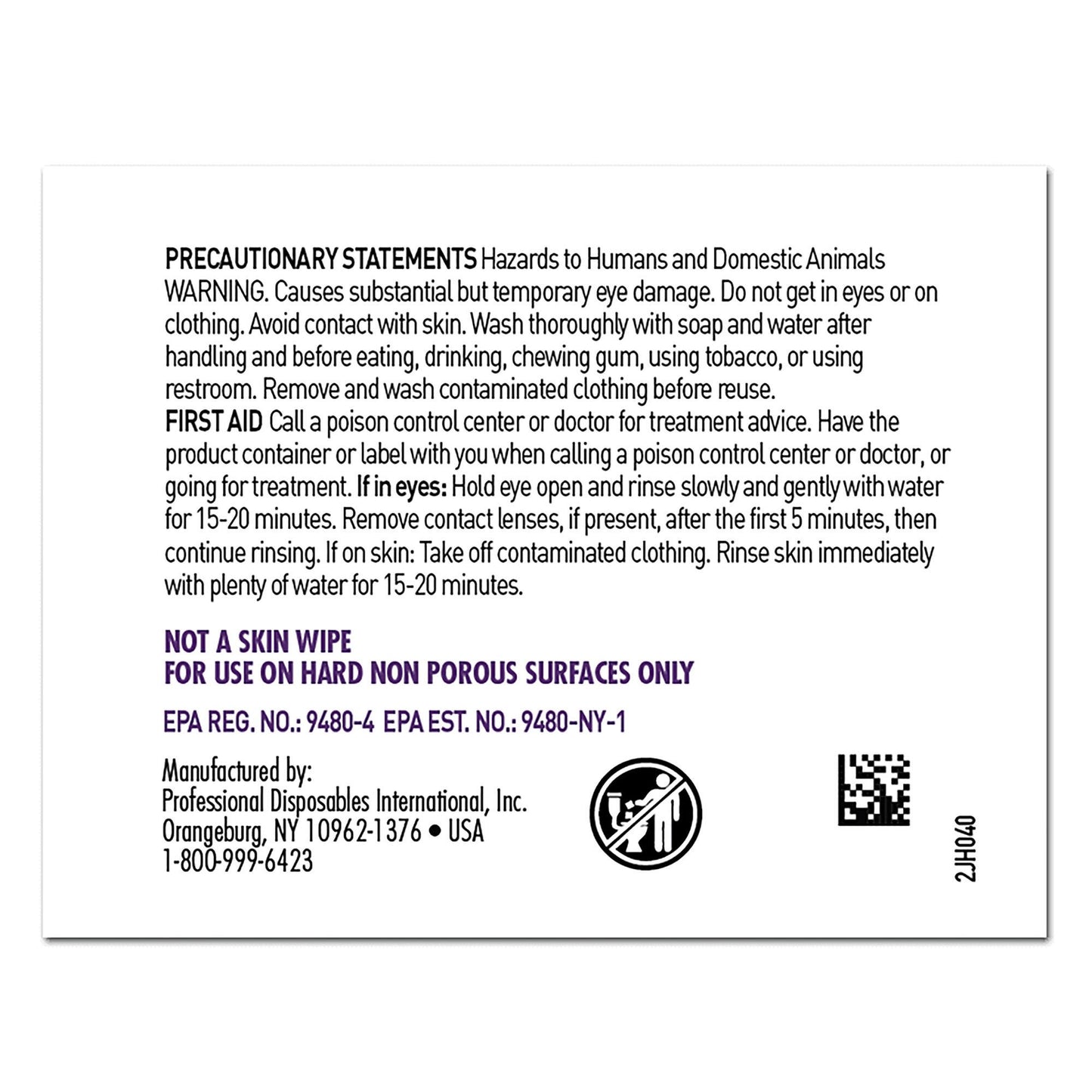 Super Sani-Cloth® Germicidal Disinfectant Wipes, Individual Packets