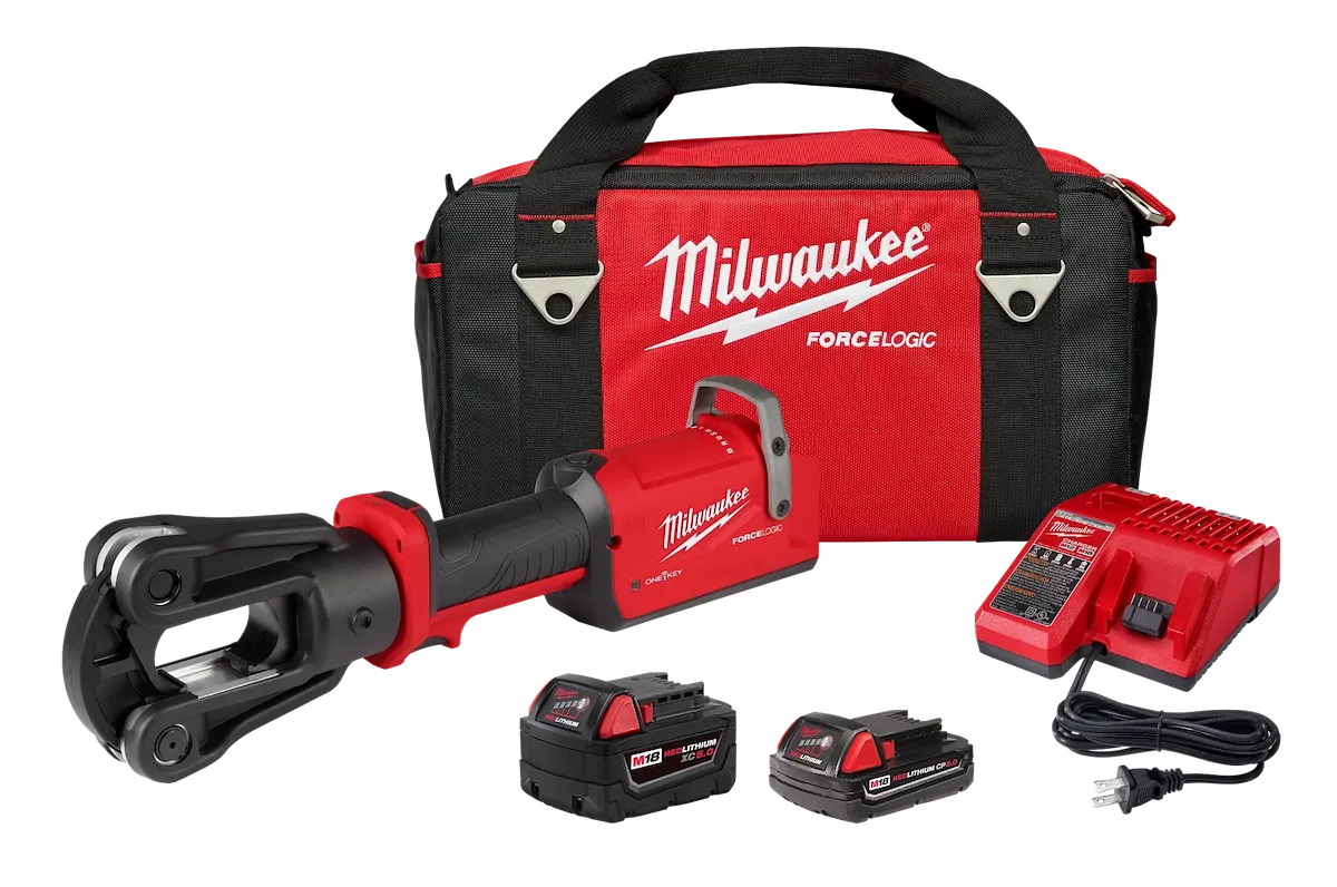 Milwaukee M18 FORCE LOGIC 12T Latched Linear Crimper 2878-20 | M18 Battery, Brushless