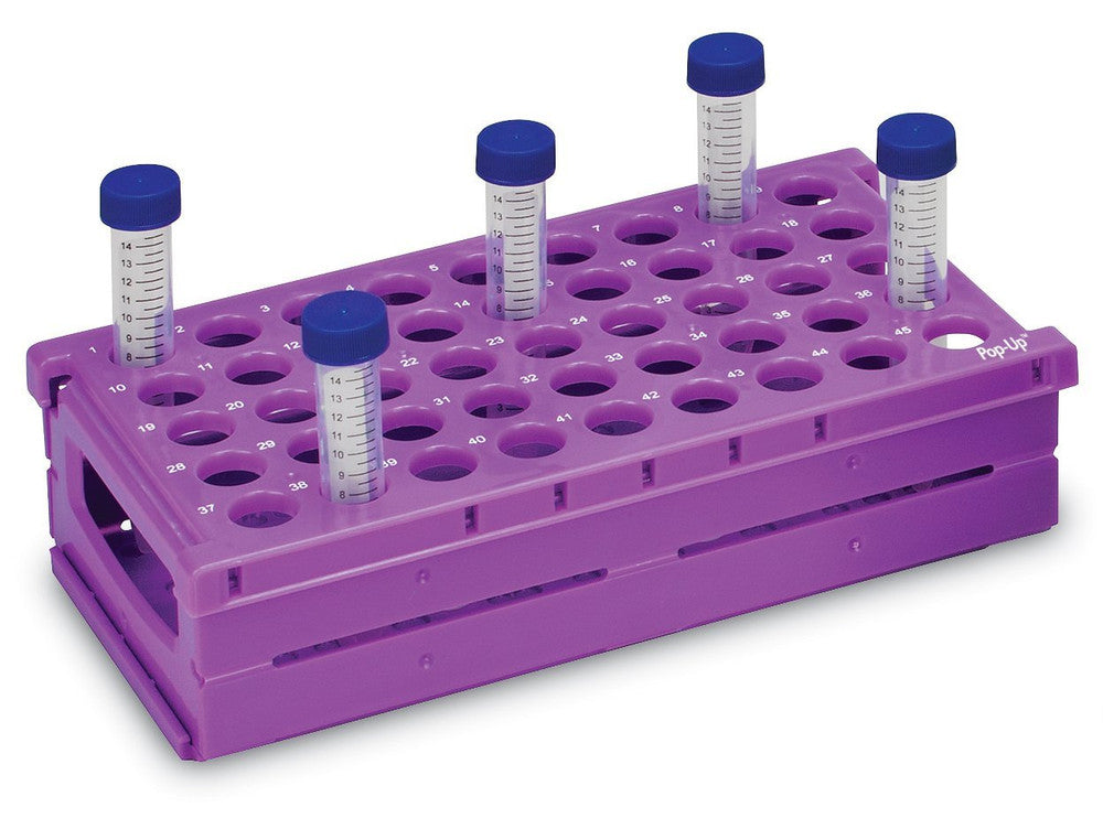 HS24318 - Heathrow Scientific Pop-Up Tube Rack - HS24318 - 15mL 45-Place, Pack of 2
