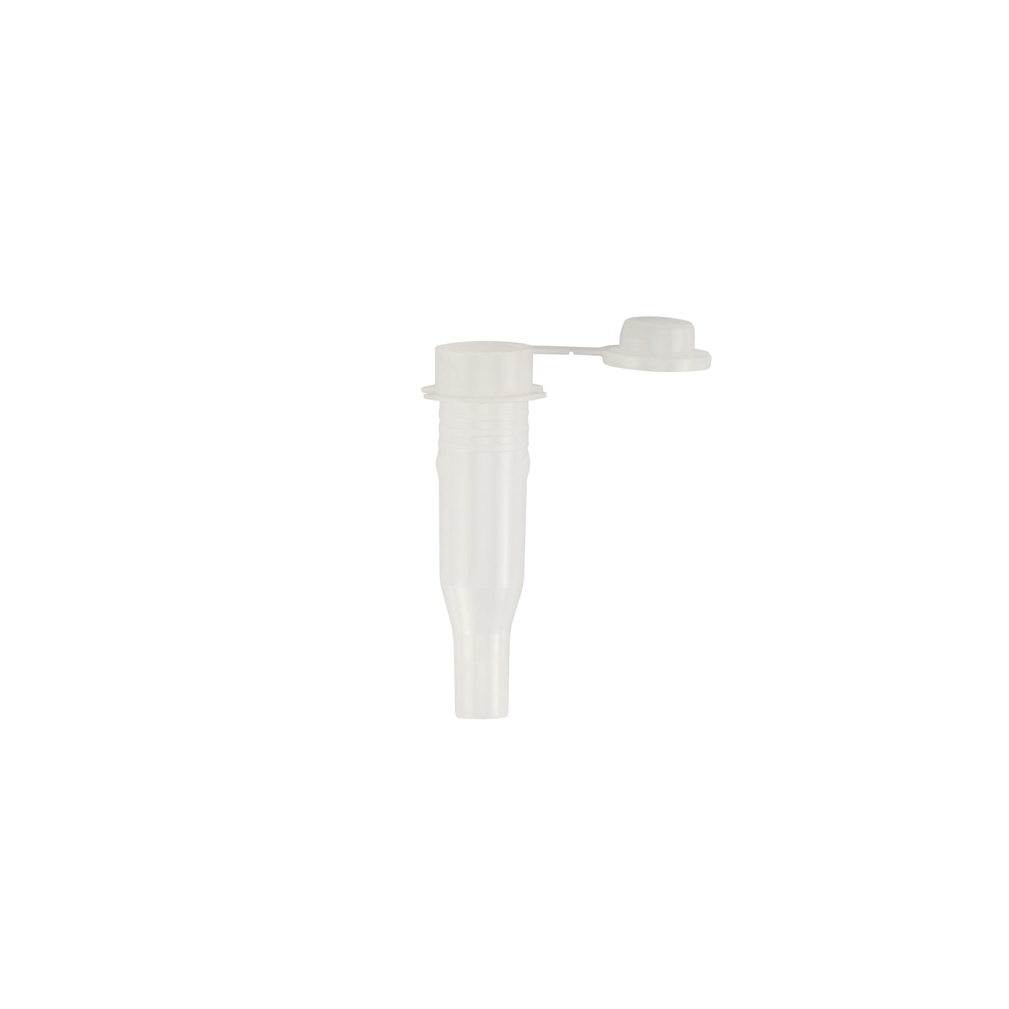 Caplugs® Evergreen 127-1758-020 — 1.0 mL Tapered Flat Bottom Roche Sample Cups with Tethered Caps, Non-Sterile, HD