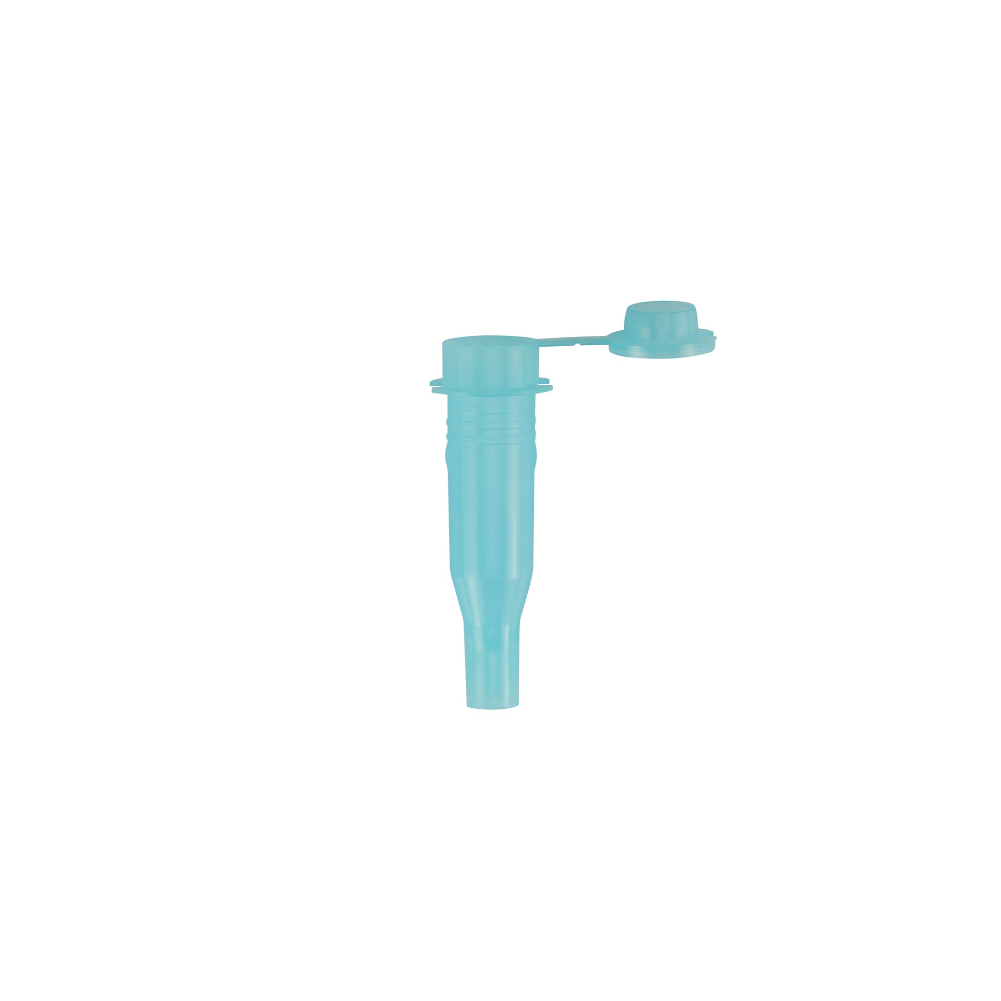 Caplugs® Evergreen 127-1758-B20 — 1.0 mL Tapered Flat Bottom Roche Sample Cups with Tethered Caps, Non-Sterile, HD