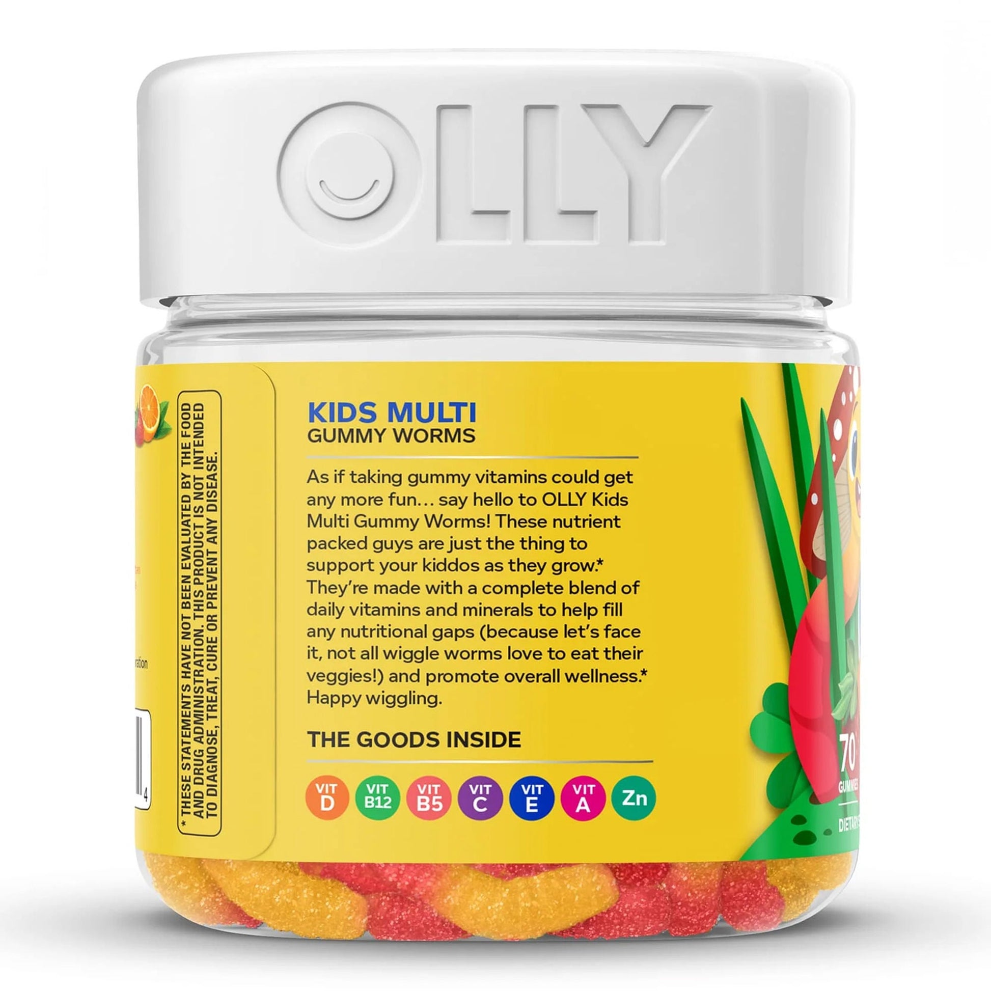 Olly® Kids Multivitamin Gummy Worms Sour Fruity Punch