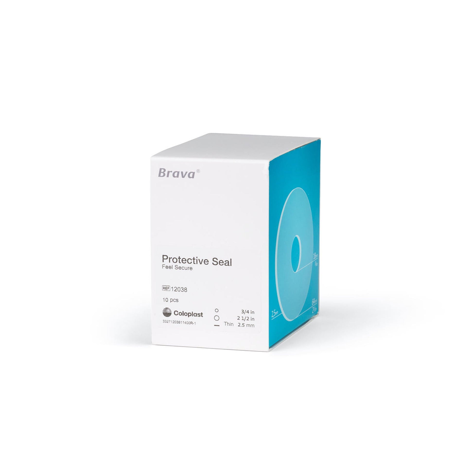 Brava Thin Ostomy Seal (18mm) Stoma 2-1/2 Inch (64mm) For Use with Ostomy Pouch