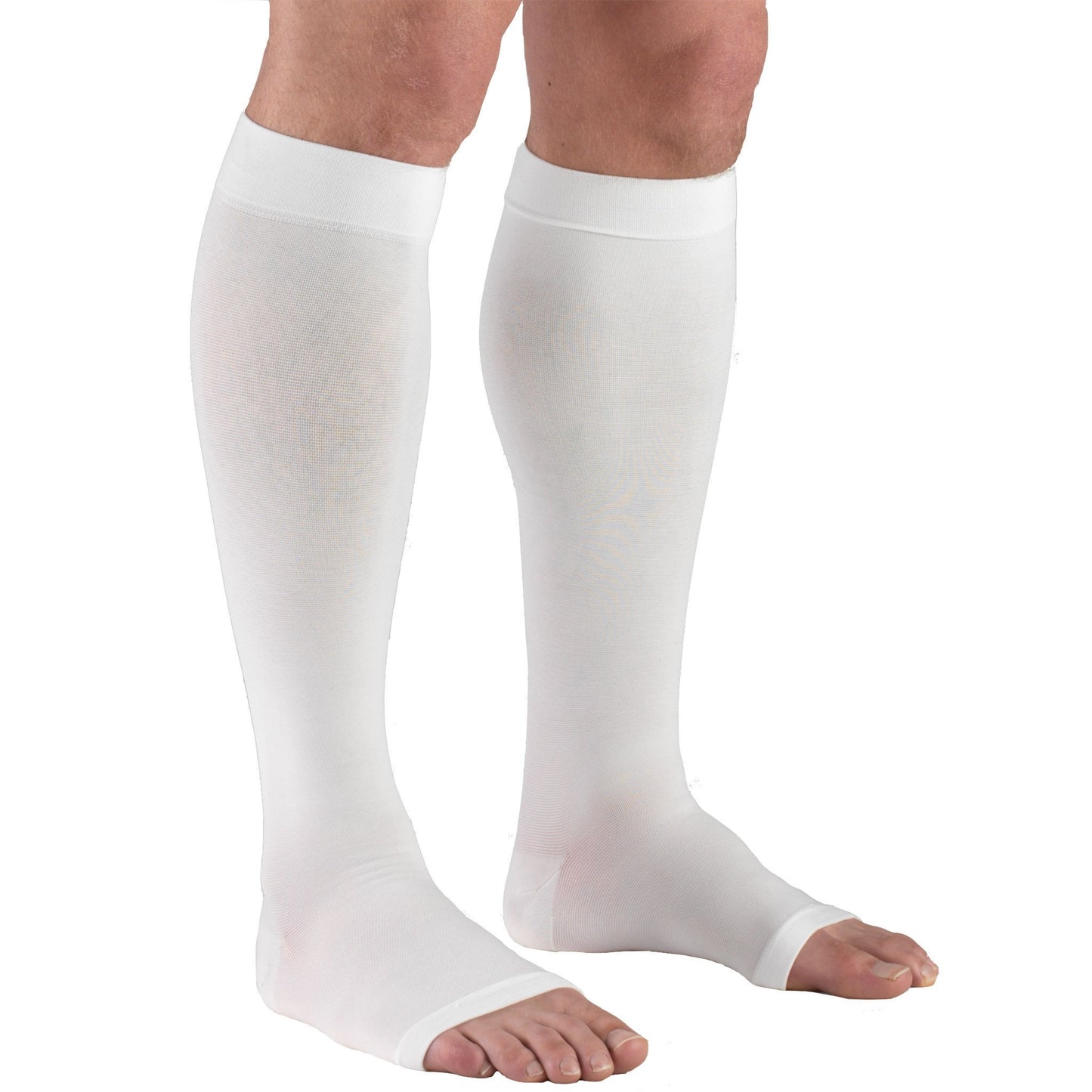 Truform Compression Stocking Knee High X-Large White Open Toe