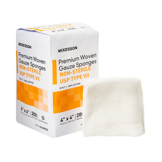 McKesson USP Type VII Gauze Sponge, Eight-Ply