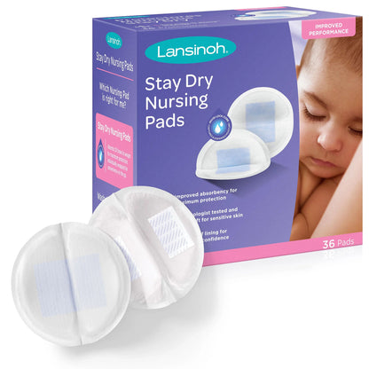 Lansinoh Stay Dry Nursing Pad 3 Layer Fabric Disposable