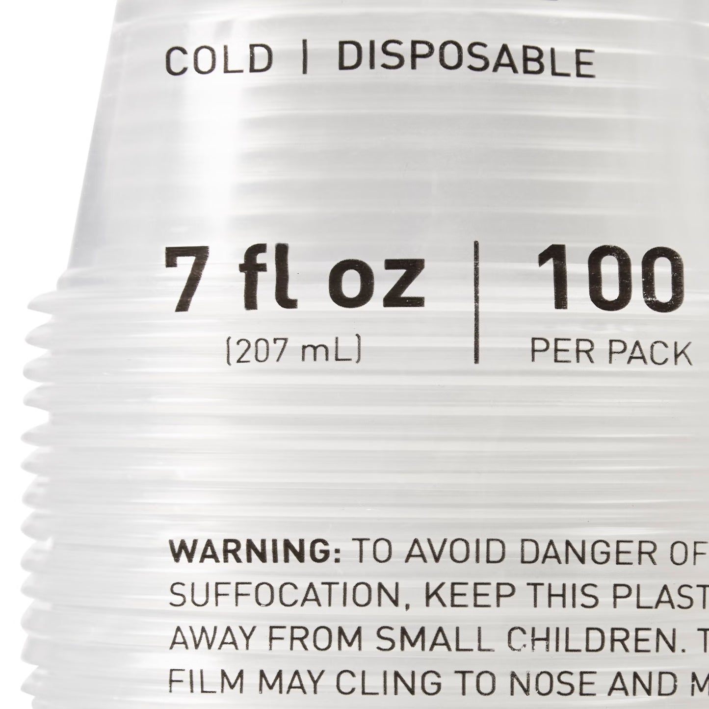 McKesson Polypropylene Drinking Cup, Clear