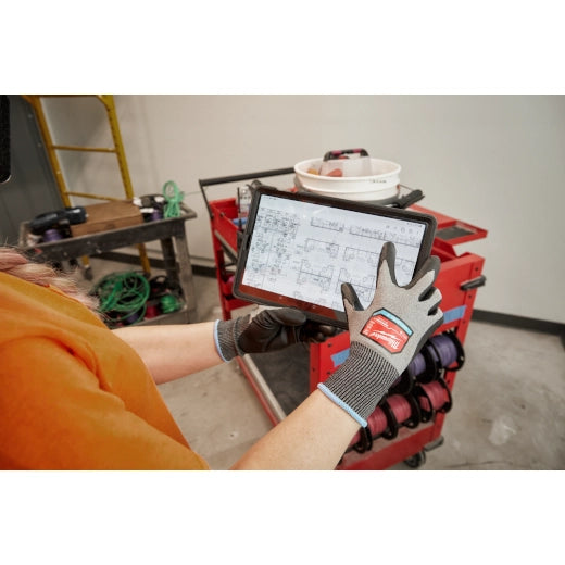 Milwaukee 12 Pair Cut Level 2 High Dexterity Polyurethane Dipped Gloves 48-73-8720B | ANSI Cut A2, 12-Piece