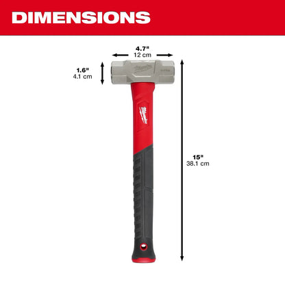 Milwaukee 2.5lb Fiberglass Engineer Hammer 48-22-9312 | Forged Steel