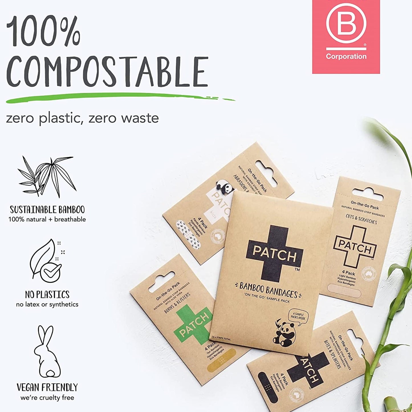 Patch™ On The Go Sample Pack Adhesive Strip