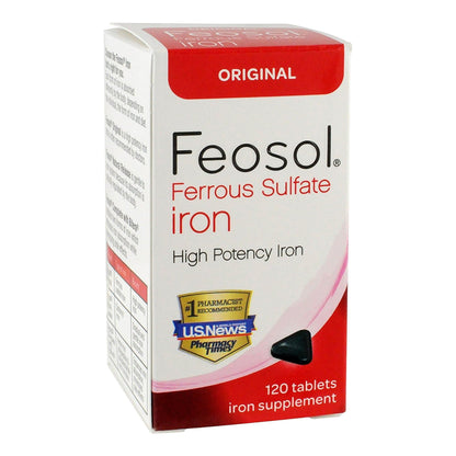 Feosol Ferrous Sulfate Iron Tablets Original