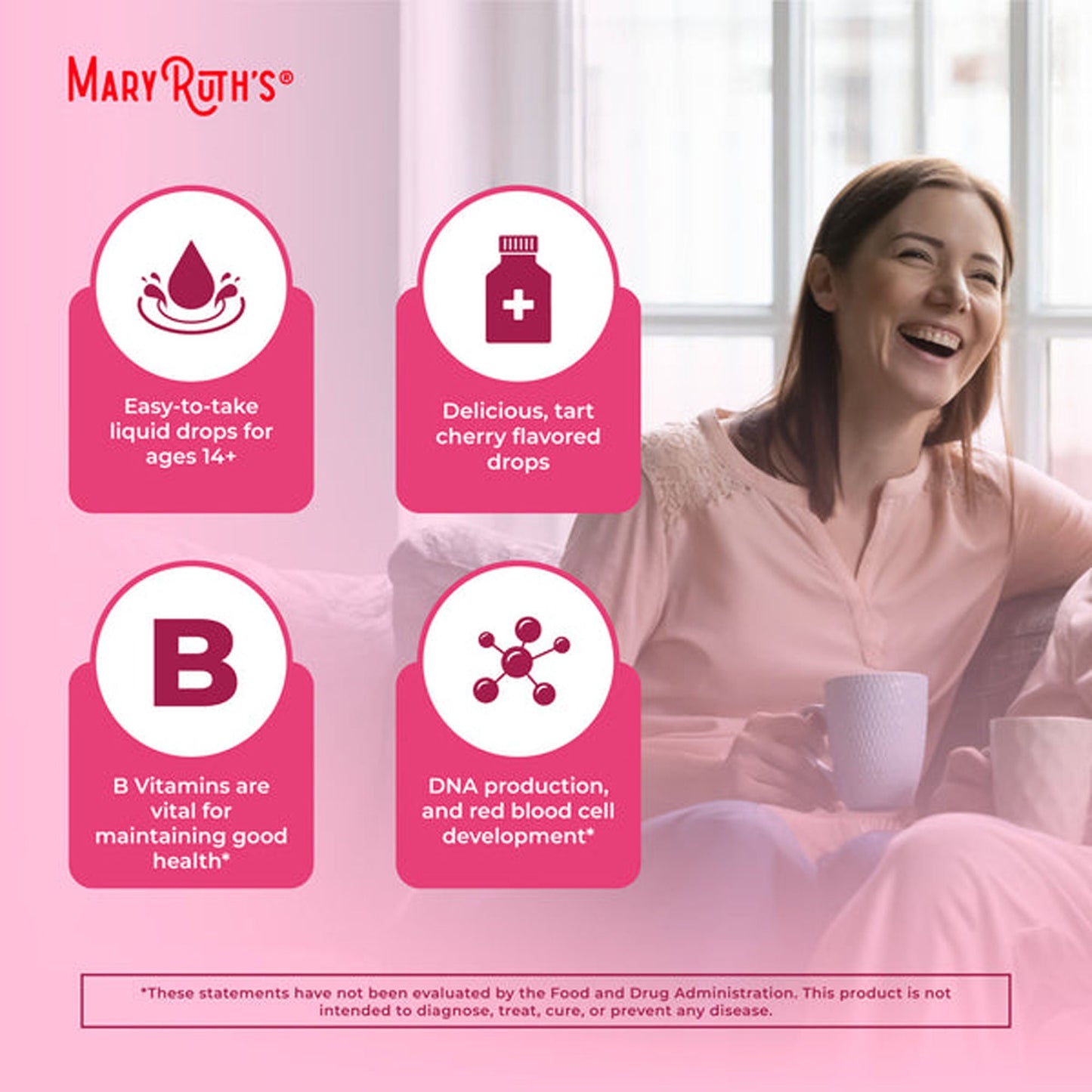 Mary Ruth's® Vegan B-Complex Drops, B Vitamins in Liquid Form