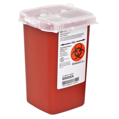 SharpSafety™ Phlebotomy Sharps Container, 1 Quart