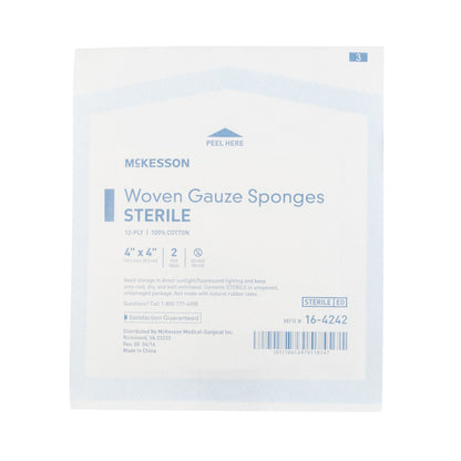 McKesson Sterile Gauze Sponge, 12-Ply