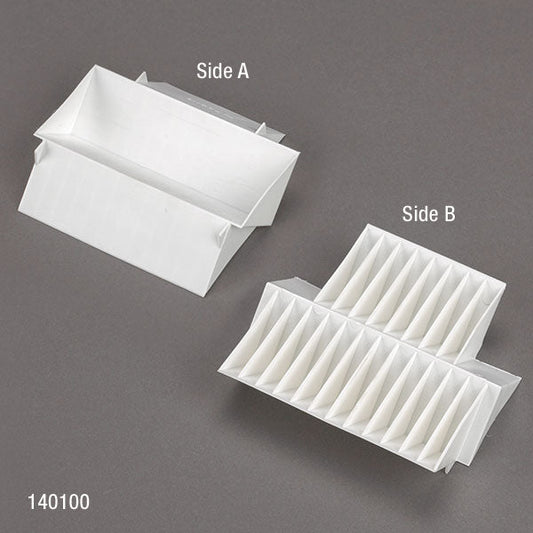 Reagent Reservoirs, Universal 3-Way (Single, 8- & 12-Place), PS — White, 12/Case | Globe Scientific