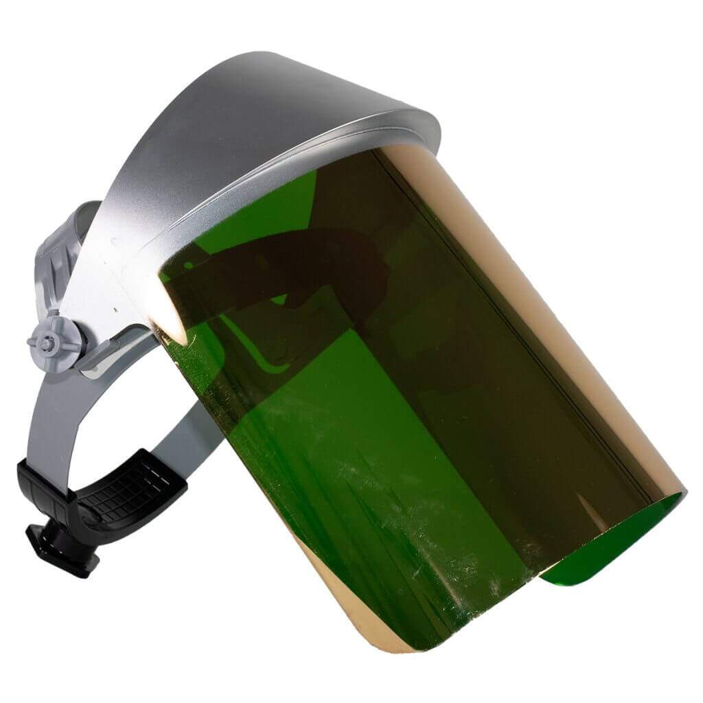 Oberon High Heat Face Shield Crown and Window Green Gold (BASE)