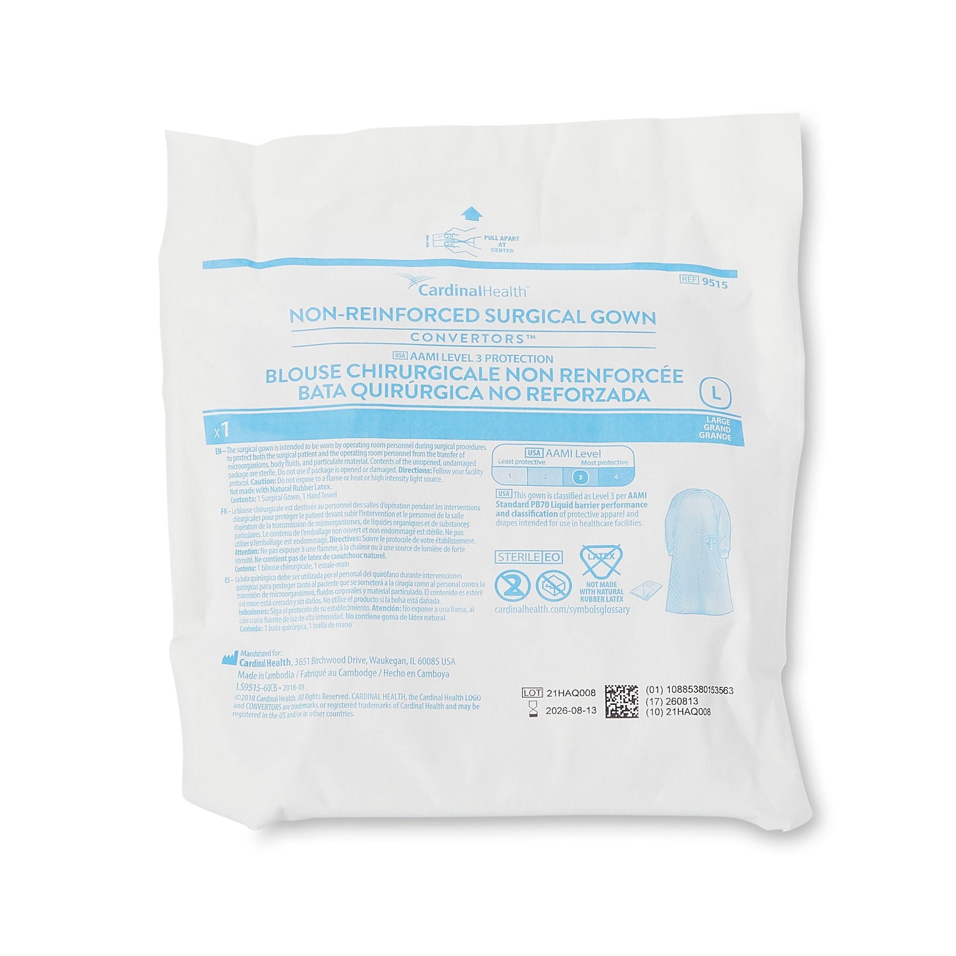 Cardinal Health Astound nonreinforced Surgical Gown With Towel