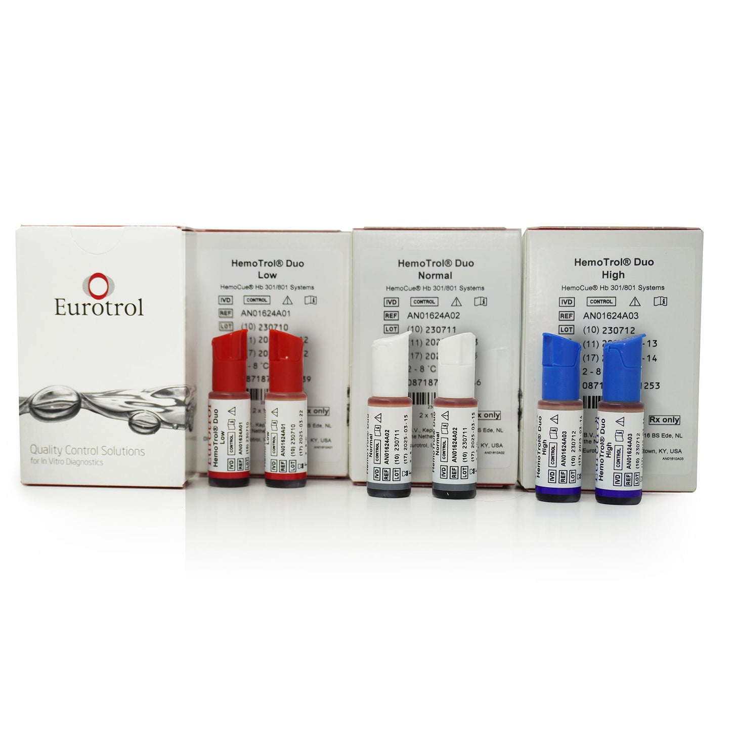 Hemotrol Duo Assayed Control Hemoglobin Normal Level 2 X